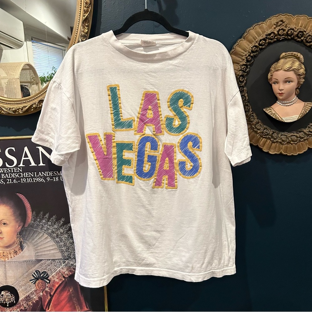 VINTAGE Las Vegas over sized tee